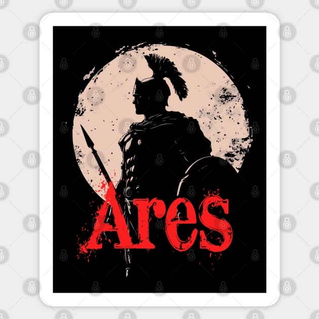Ares - Greek Mythology - God of War - Epic & Myth Sticker by TuncGK